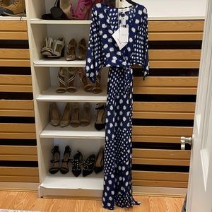 NWT Batik Dot Diane Von Fürstenberg Wrap Dress